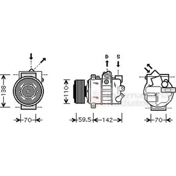 Klimatizace automobilu VAN WEZEL Kompresor - klimatizace VAW 5800K220 + DOPRAVA ZDARMA!