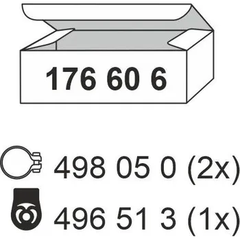 Výfukový systém Montážní sada, tlumič výfuku ERNST 176606