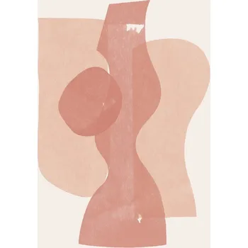 Plakát Plakát, Obraz - Peach Paper Cut Composition No.1, THE MIUUS STUDIO