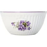 Miska porcelánová, 14 cm, fialky, Český porcelán Dubí