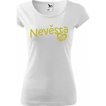 ON-DESIGN Tričko na ROZLOUČENÍ se svobodou NEVĚSTA Velikost: S, Barva: bílá