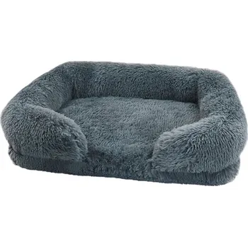 Pelíšek pro psa Luxusní a velmi odolný pelíšek pro psy s vyvýšeným okrajem Barva: Tmavě šedá, Velikost: S (40x30x12 cm)