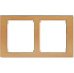 ABB TIME ARBO Rámeček dvojnásobný vodorovný, olše