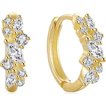 Náušnice Olivie Stříbrné kroužky GOLD 8711 Ag 925; ≤1,7 g.