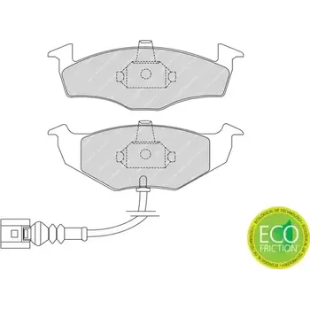 Brzdová destička FERODO Sada brzdových destiček PREMIER FE FDB1634