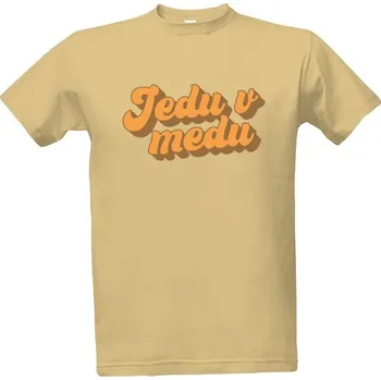 Pánská móda Tričko s potiskem Jedu v medu pánské