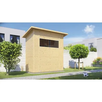 Zahradní domek Dřevěný zahradní domek Bertilo Fineline Modern 1 přírodní 207 x 103 cm