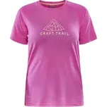 Běžecké tričko CRAFT ADV Trail Wool SS - růžové Velikost textilu: M