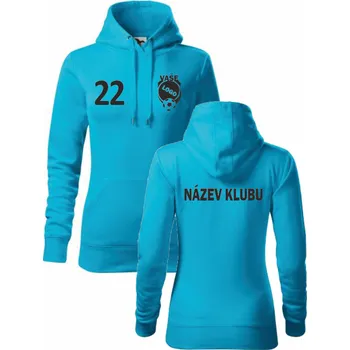 ON-DESIGN Klubová mikina dámská Velikost: M, Barva: tyrkysová