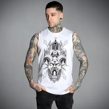 Pánské tílko tílko pánské - TEMPLE WHITE - HYRAW - SU24-M08