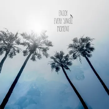 Plakát Plakát, Obraz - Palm Trees Classic Blue, Melanie Viola