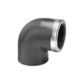 Fitinka VDL PVCU Koleno 90° se závitem F s nerez kroužkem 50 X 1 1/2" + výstuž PN 16