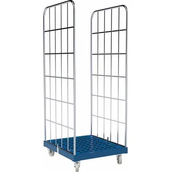 Rollkontejner "rollainer", dvoustranný, bez polic, š x h x v: 724x815x1830 mm.