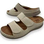 Cto Go Dámské béžové nadměrné pohodlné pantofle 01 Barva: Béžová, Velikost: 41