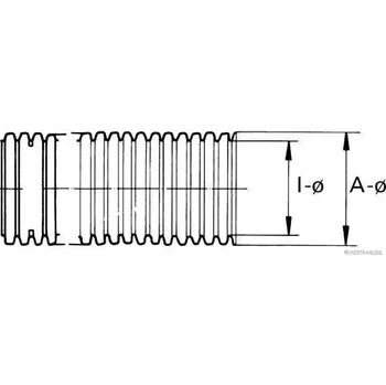 Čidlo automobilu HERTH+BUSS ELPARTS Ochranná pružná trubka na kabeláž HB 51271151