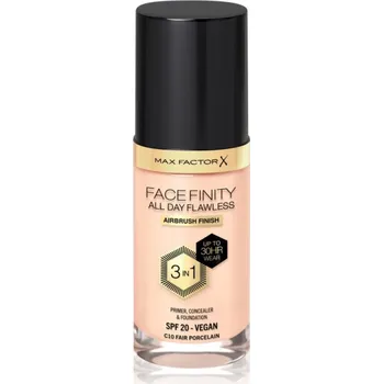 Make-up Max Factor Facefinity All Day Flawless dlouhotrvající make-up SPF 20 odstín 10 Fair Porcelain 30 ml