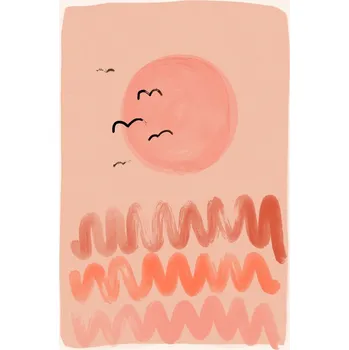 Plakát Plakát, Obraz - Peachy Sunset, Treechild