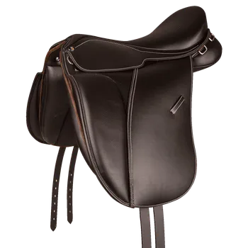 Jezdecké sedlo Waldhausen Drezurní sedlo ECONOMIC Barva: Hnědá, Velikost: 17,5"/44 cm