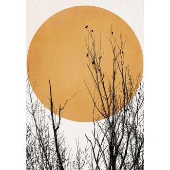 Plakát Plakát, Obraz - Sunset Dreams YELLOW, Kubistika