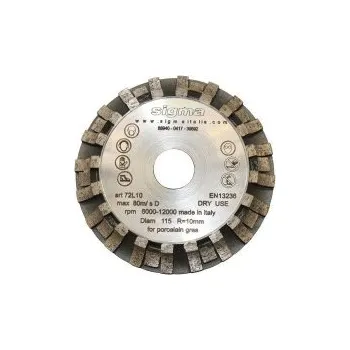 Brusný kotouč Sigma Diamantový brusný talíř O115 mm R6