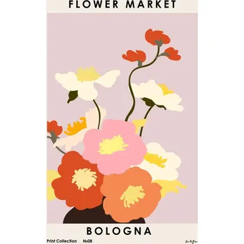 Plakát Plakát, Obraz - Flower Market. Bologna, NKTN