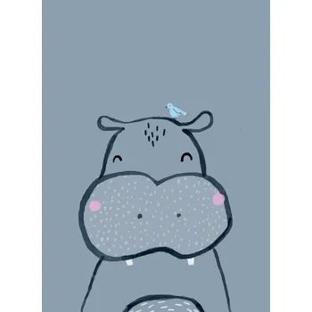 Plakát Plakát, Obraz - Inky hippo, Laura Irwin