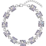 EVOLUTION GROUP CZ Stříbrný náramek s krystaly Crystals from Swarovski®, Violet - 33047.3