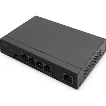 Switch Digitus DN-95330-1 síťový přepínač Nespravované Gigabit Ethernet (10/100/1000) Podpora napájení po Ethernetu (PoE) Černá