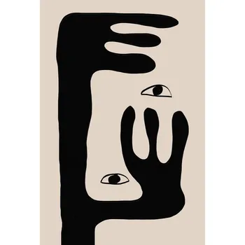 Plakát Plakát, Obraz - Abstract Face No2., THE MIUUS STUDIO