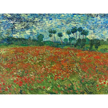 Plakát Plakát, Obraz - Poppy Fields, Vincent van Gogh