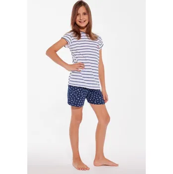 Dívčí oblečení Cornette pyžamo dívčí 246/103 Marine - bílá, 146-152 (Dívčí pyžamo Cornette)