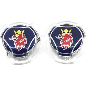 Znak automobilu LED podsvícený znak Scania Griffin Modrý 24V, Oranžová 2ks