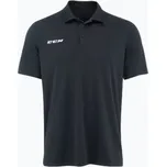 Pánské tričko CCM Polo SR černé