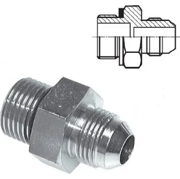 Fitinka TS Redukce hydraulická M12x1,5 - UNF 1/2"-20(JIC), pozinkovaná ocel
