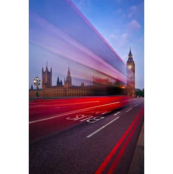 Plakát Plakát, Obraz - London Big Ben Bus Lane, Renee Doyle