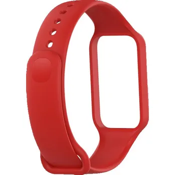 Příslušenství k chytrým hodinkám Silikonový náhradní náramek pro Xiaomi Smart Band 8 Active a Redmi Band 2 Barva: červená