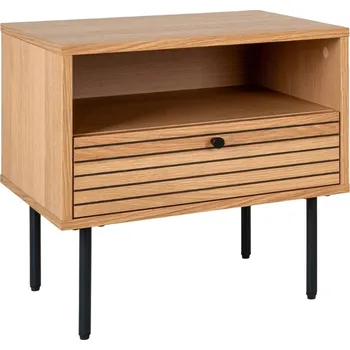 Toaletní stolek Nordic Living Dubový odkládací stolek Serenity 50 x 40 cm