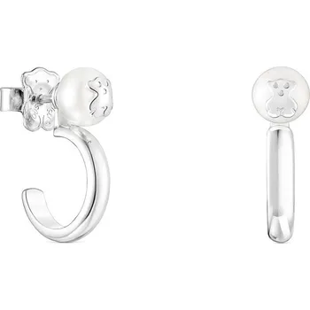 Náušnice Tous Stříbrné náušnice s perlou 2v1 1003332800 + 2 měsíce na vrácení zboží