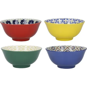 Sada keramických misek WOF modrá, zelená, žlutá