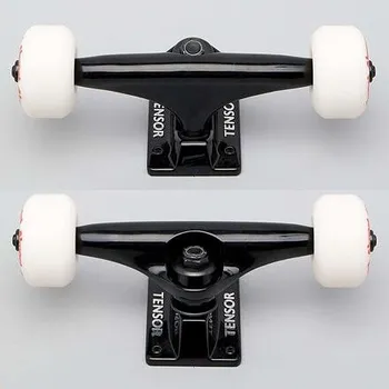 Skateboardový truck Skate trucky TENSOR black + ložiska + kolečka Almost 52mm