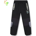 Dětské softshellové kalhoty nezateplené Kugo HK5655 černé