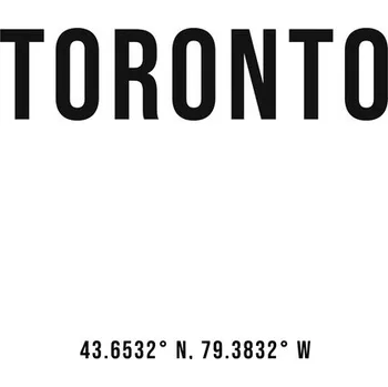 Plakát Plakát, Obraz - Toronto simple coordinates, Finlay & Noa