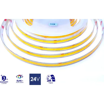 LED páska Kanlux COB-IP65 24V-10W/m-4000K LED pásek voděodolný IP65 Denní bílá Světelný pruh Ra90 33369