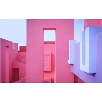 Plakát Plakát, Obraz - Rubine red, pink, sky blue and purple., Fran Ortega