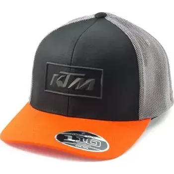 Kšiltovka Pánská čepice - kšiltovka KTM OUTLINE TRUCKER CAP černá/oranžová/šedá