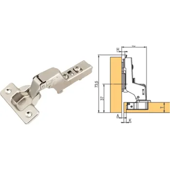 Nábytkové kování TS Závěs NK STRONG CLIP vložený s tlumením