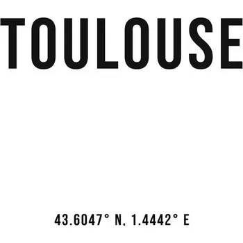 Plakát Plakát, Obraz - Toulouse simple coordinates, Finlay & Noa