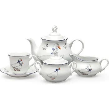 Stolování Thun 1794 Čajová souprava, husy, porcelán, Constance, Thun, 15 d.