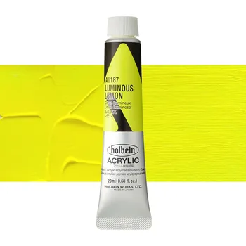 Vodová barva Akrylová barva Holbein Heavy Body - Luminous Lemon Balení: 20 ml