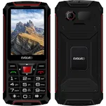 EVOLVEO StrongPhone W4, vodotěsný odolný Dual SIM telefon, černo-červený